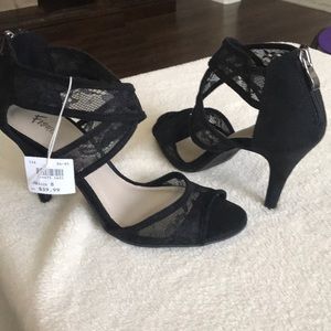 NWT black stiletto heels.
